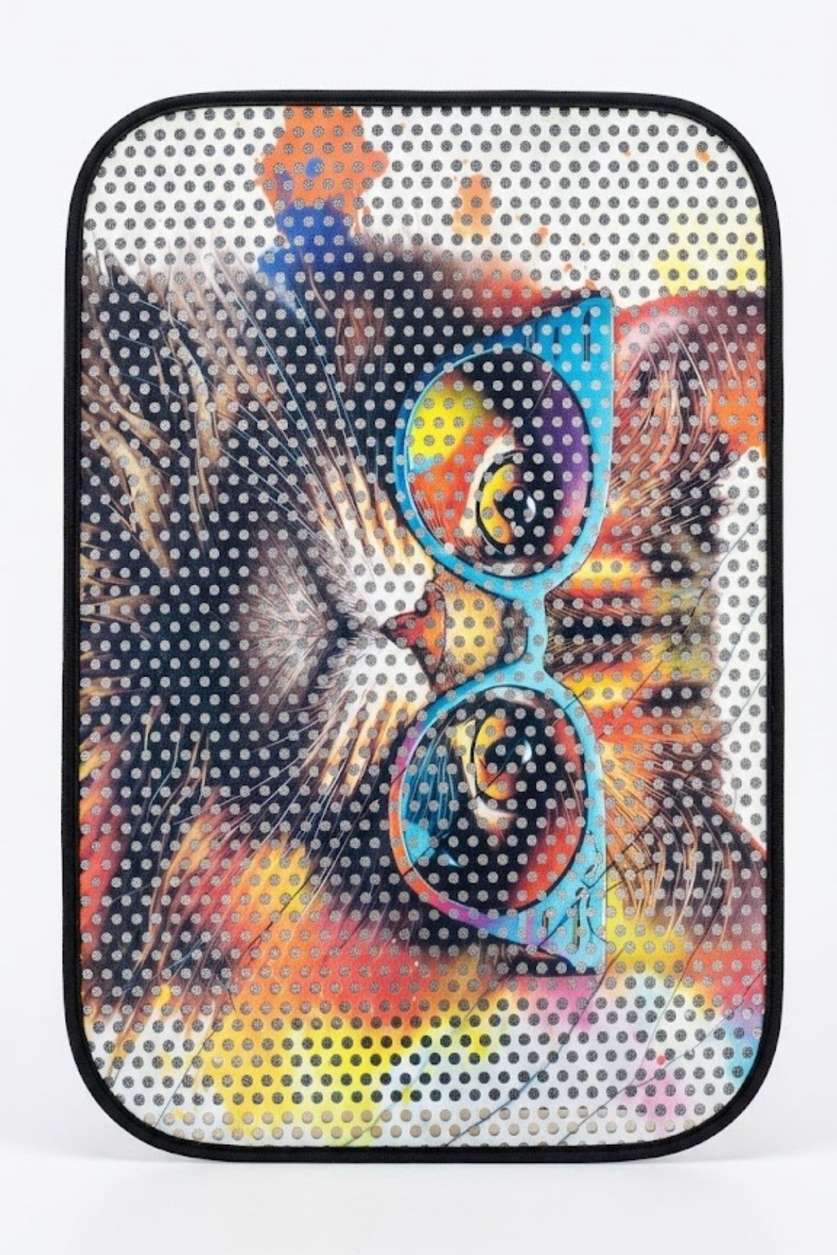 Kedi Tuvaleti Paspası Gözlüklü Cool Kedi Tasarımlı