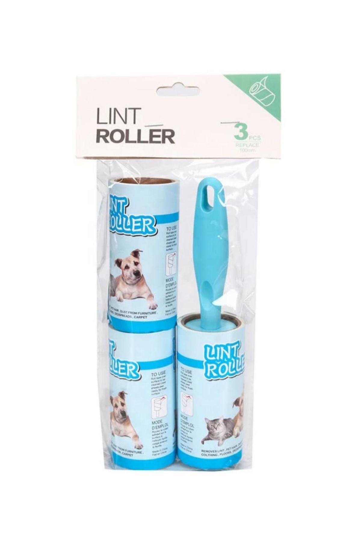 Kedi Köpek Tüy Toplama Rulosu 60 Yaprak 3lü