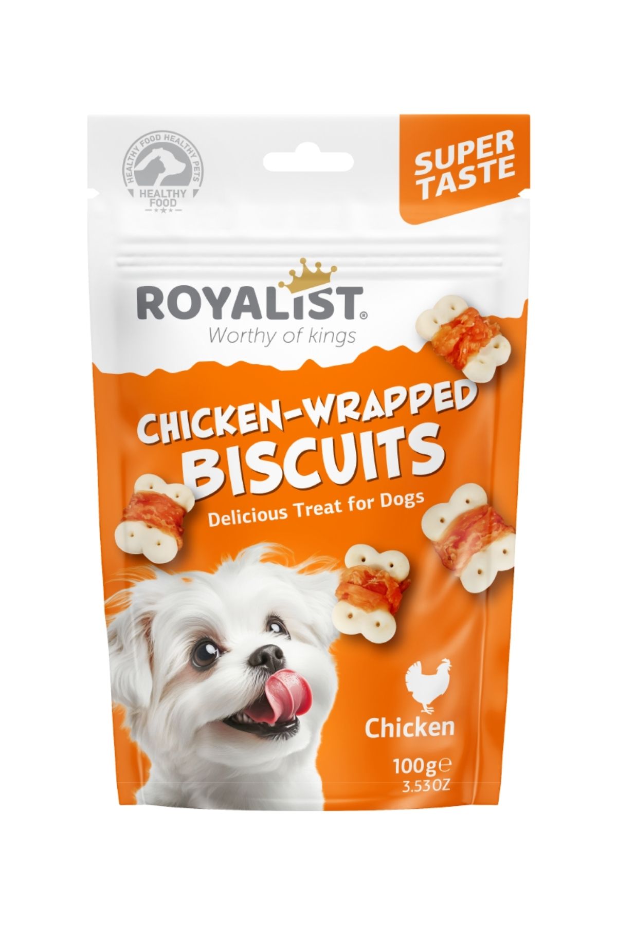 Tavuk Eti Sarmallı Köpek Ödül Bisküvisi - 100 g.