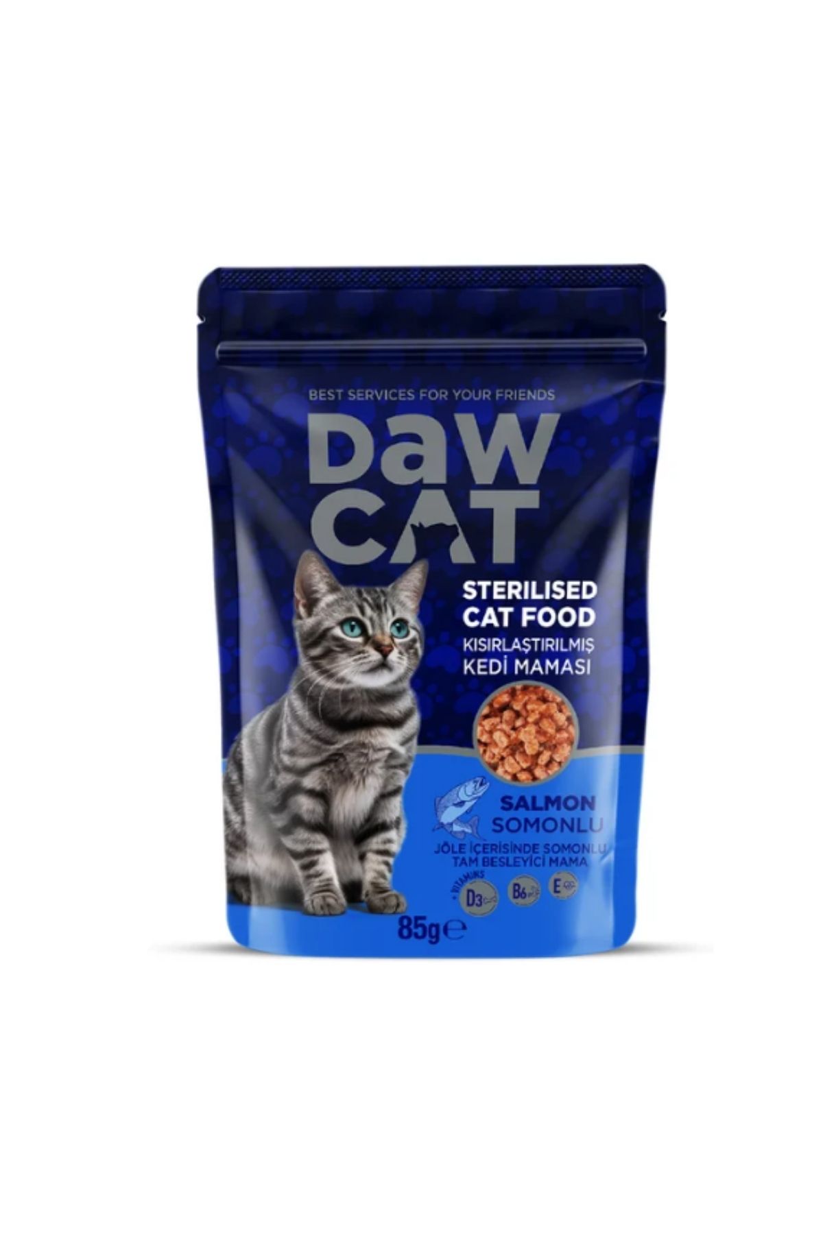 Jöle İçerisinde Somonlu Kısırlaştırılmış Kedi Maması 85g