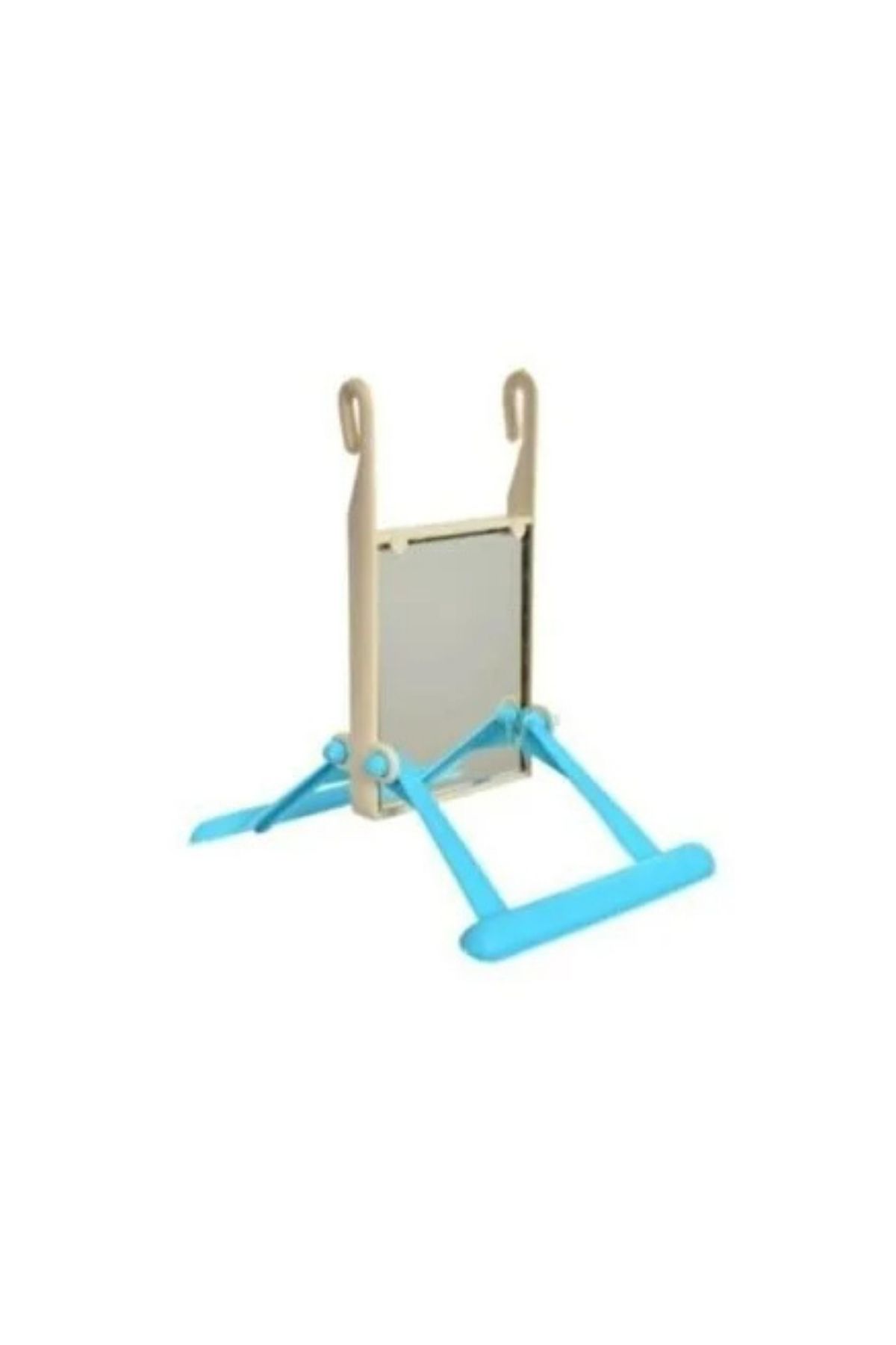 Aynalı Tünekli Salıncak Muhabbet Kuşu Oyuncak - Mavi