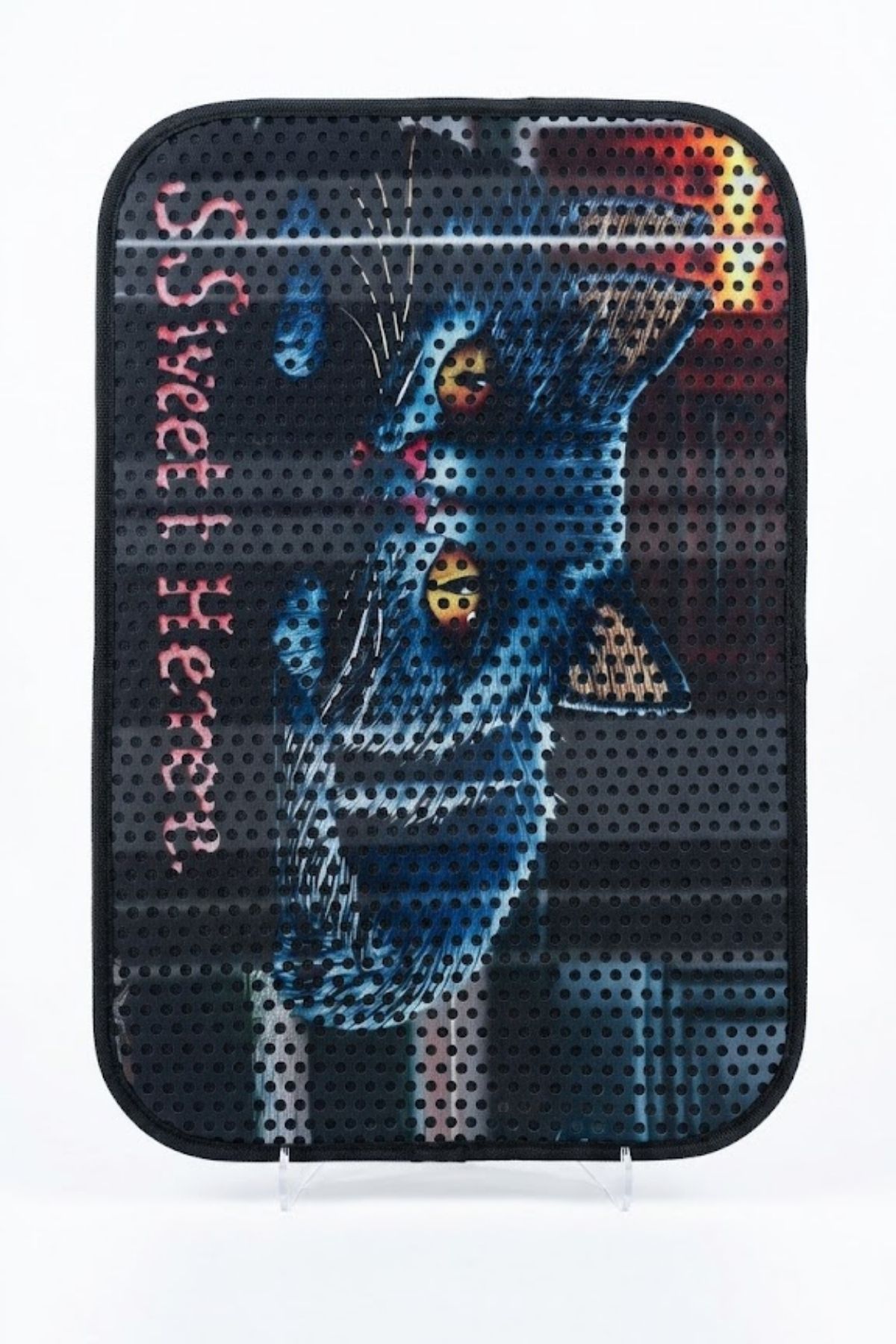 Kedi Tuvaleti Paspası Sweet Home Yazılı ve Kedi Silüetli