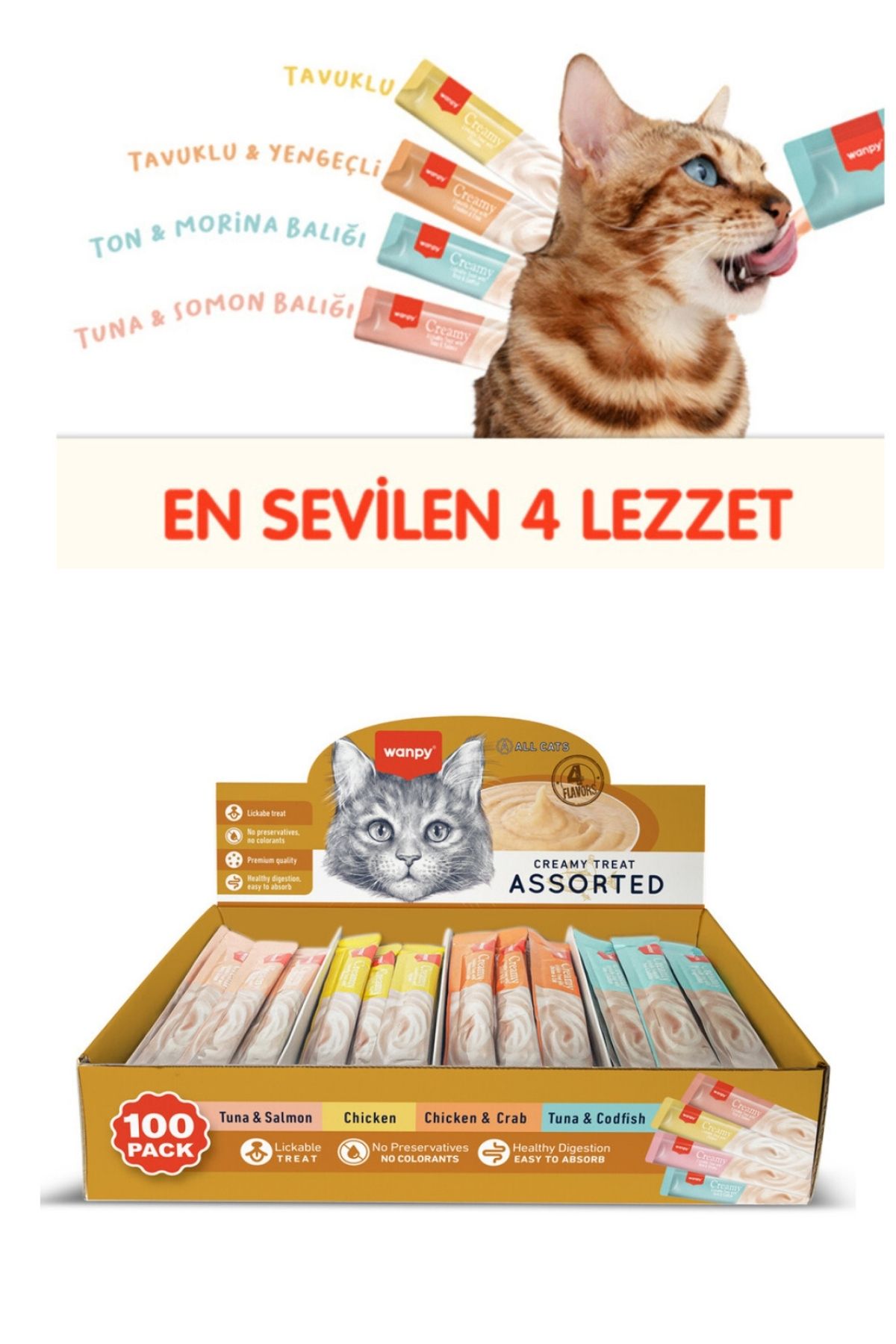 Sıvı Kedi Ödül Maması - 100'lü Dev Paket