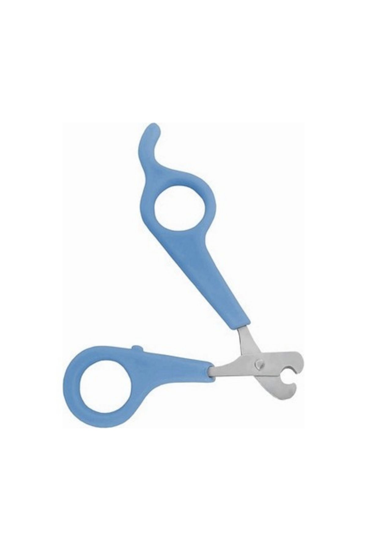 Kedi ve Küçük Irk Köpekler İçin Ergonomik Saplı Tırnak Makası - Mavi