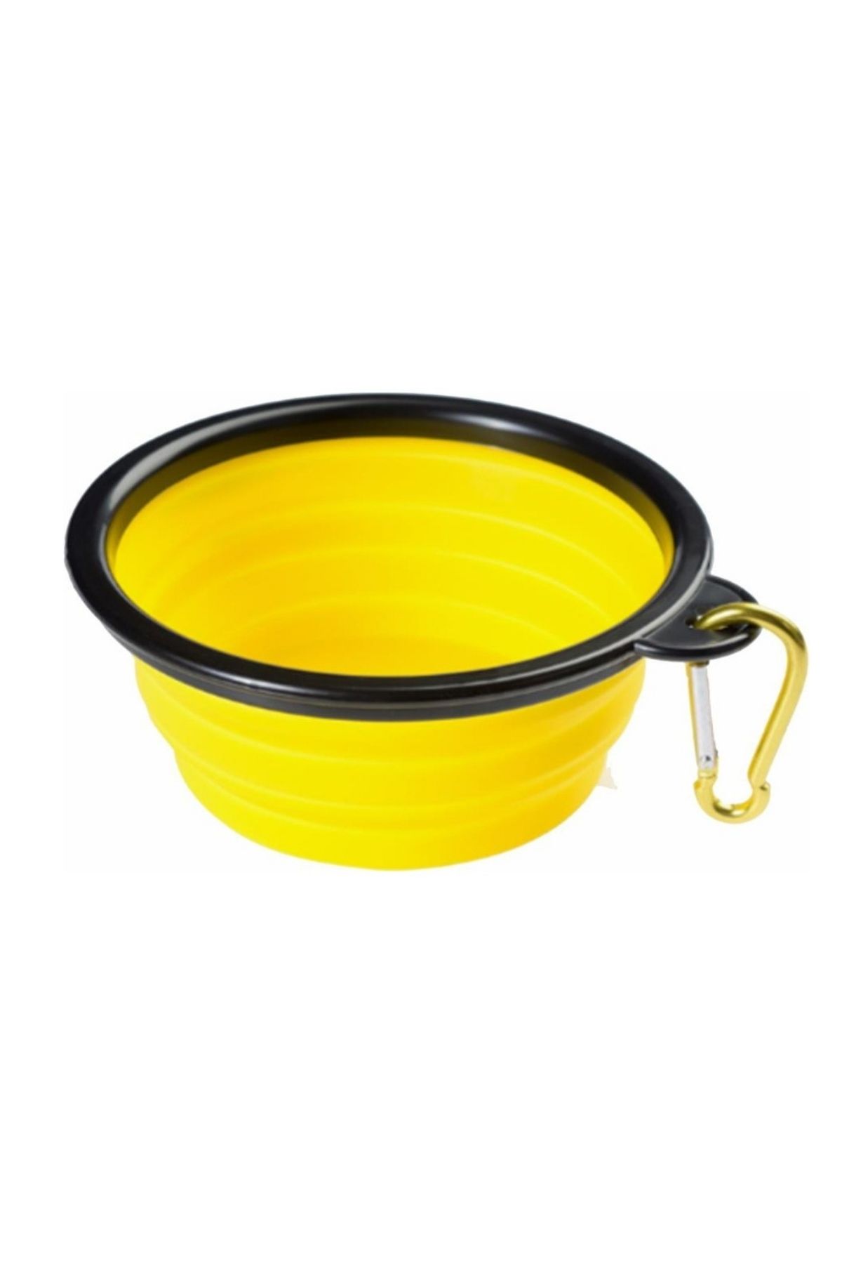 Katlanabilir Silikon Mama ve Su Kabı - Sarı