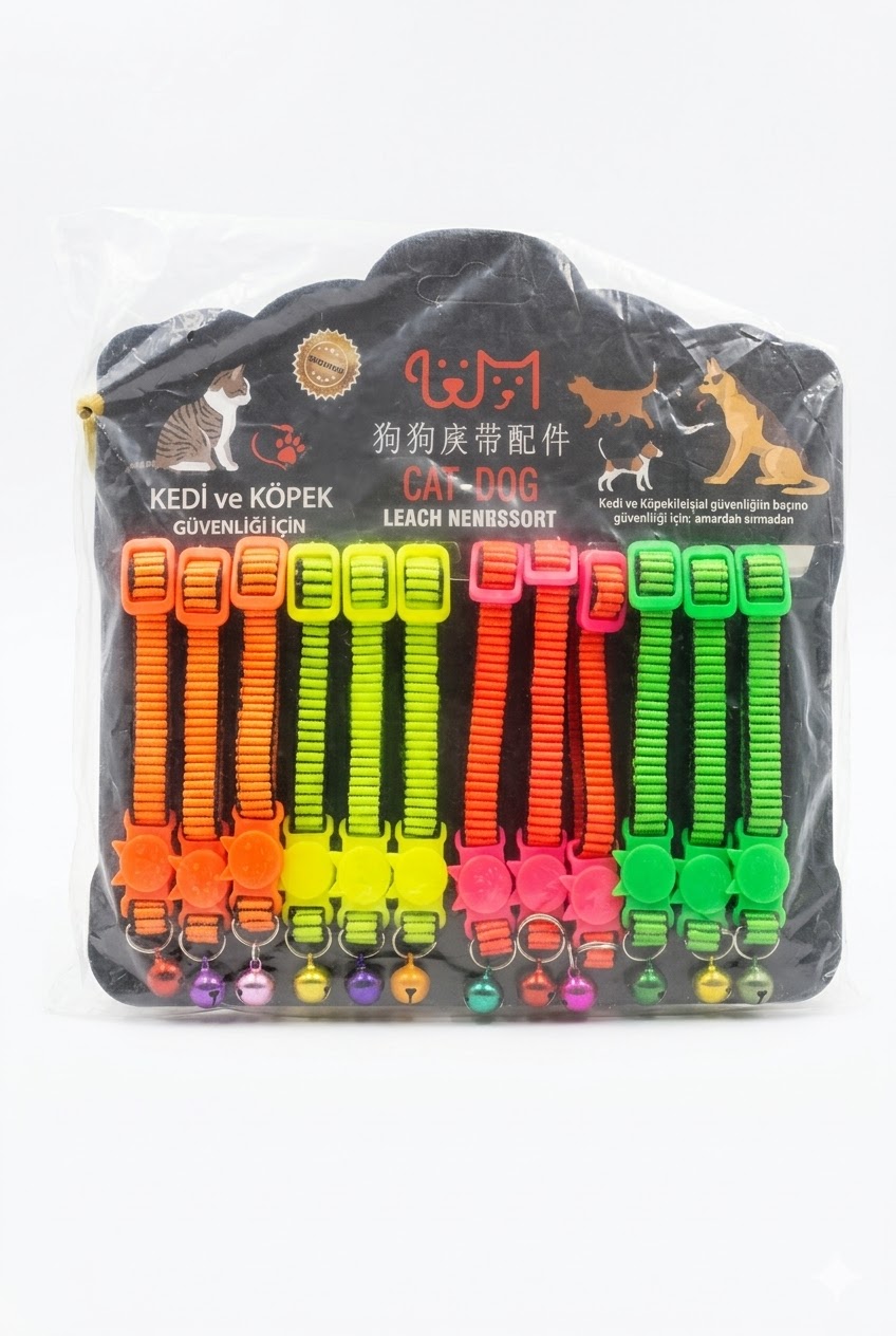 Kedi Köpek Tasması 12li Paket