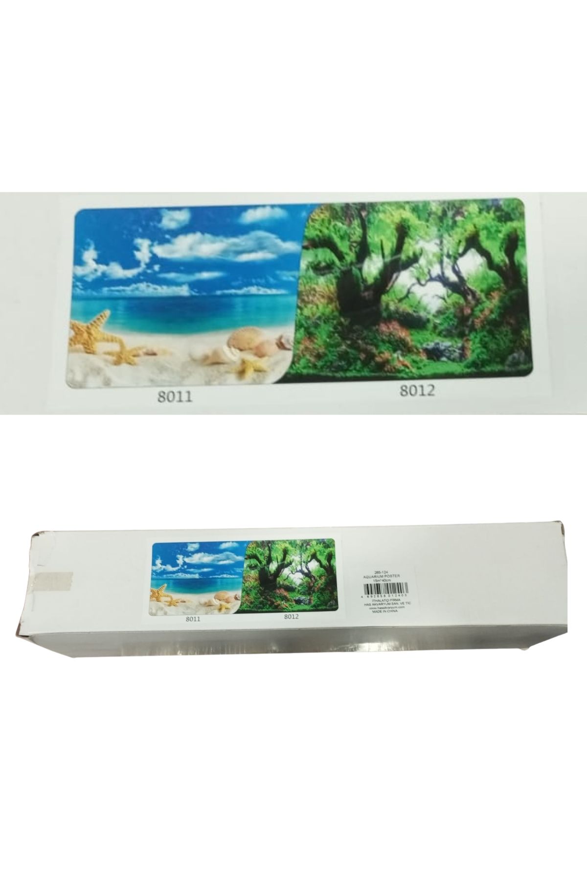 Çift Taraflı Akvaryum Arka Fonu (Akvaryum Posteri) 30 cm