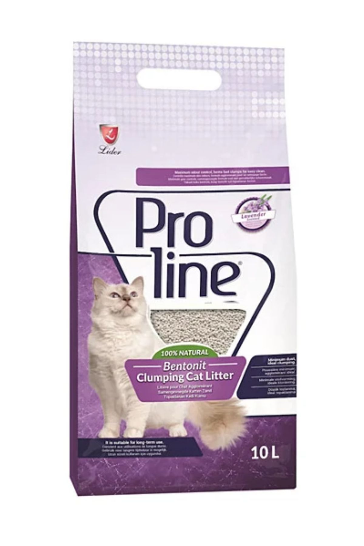 Lavanta Kokulu Topaklanan Bentonit Kedi Kumu 10 Lt