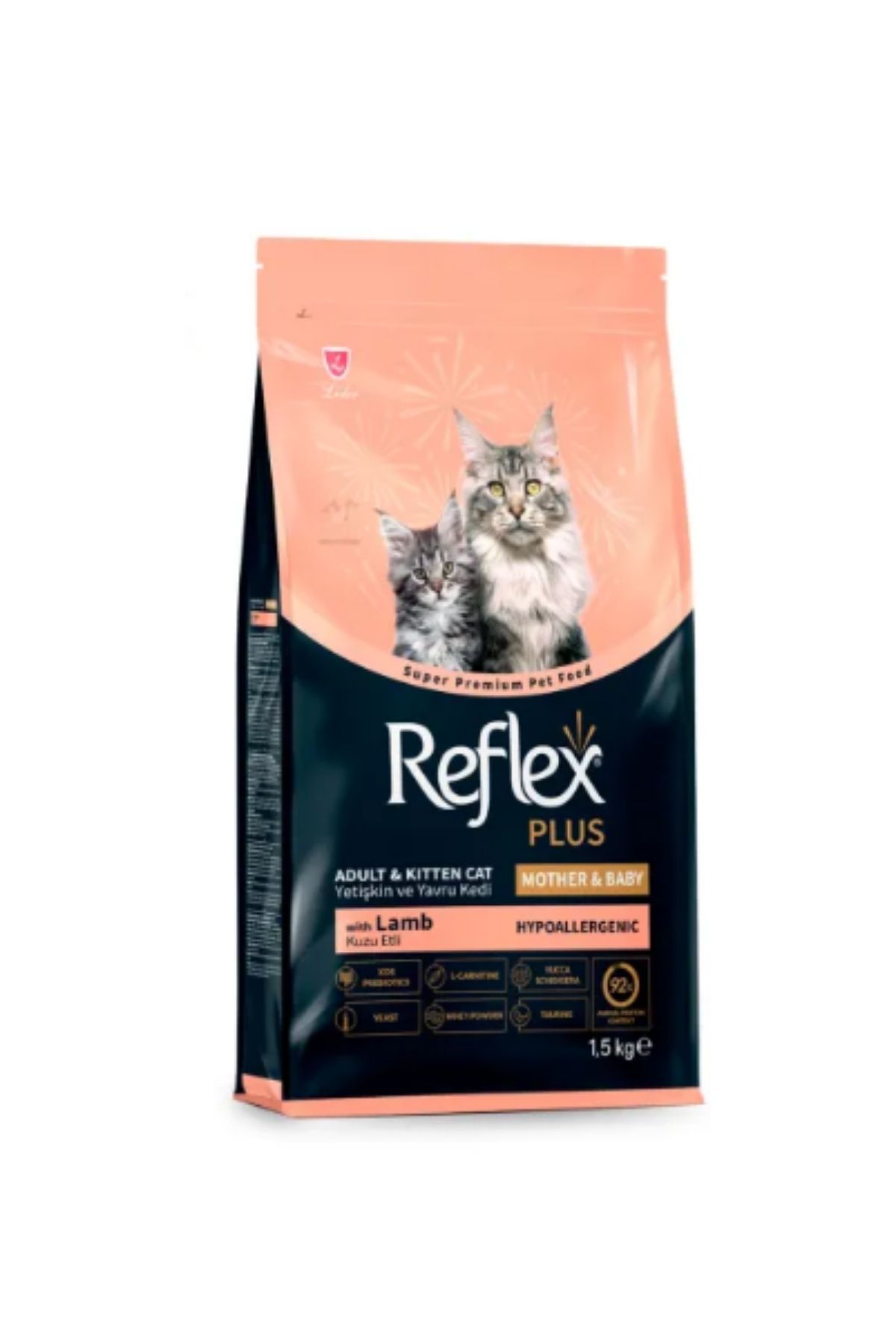 Kuzu Etli Anne ve Yavru Kedi Maması 1.5 kg