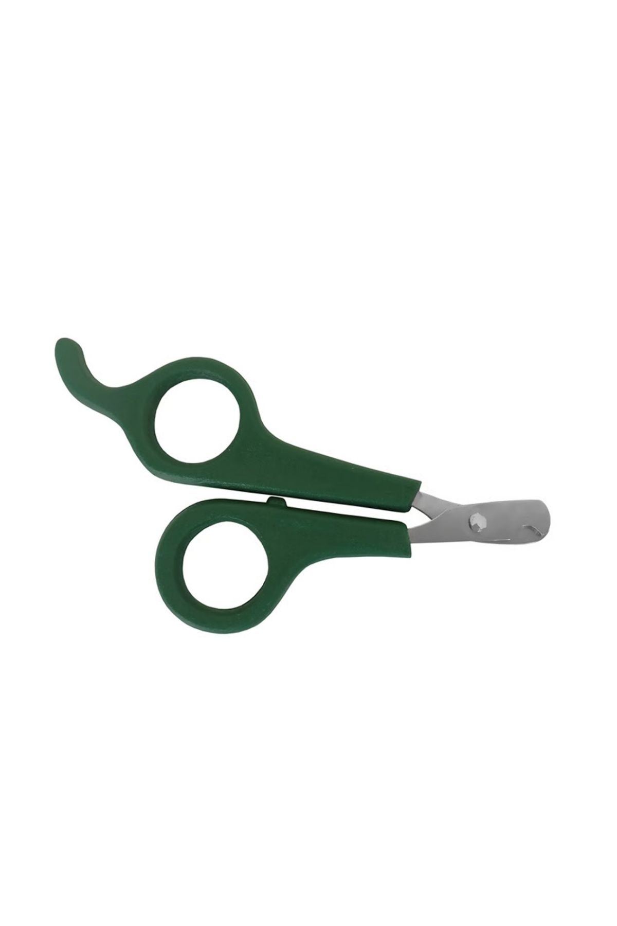Kedi ve Küçük Irk Köpekler İçin Ergonomik Saplı Tırnak Makası - Yeşil