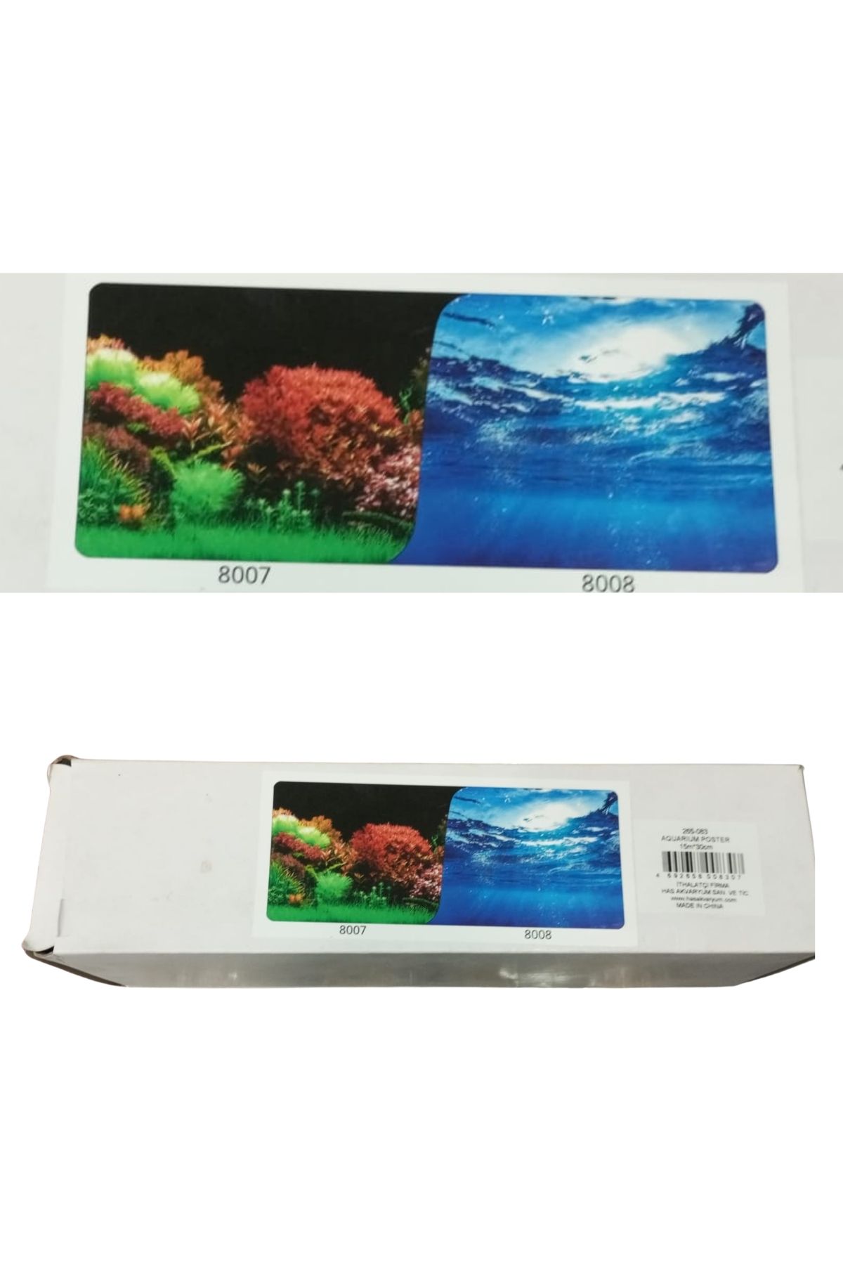 Çift Taraflı Akvaryum Arka Fonu (Akvaryum Posteri) 30 cm