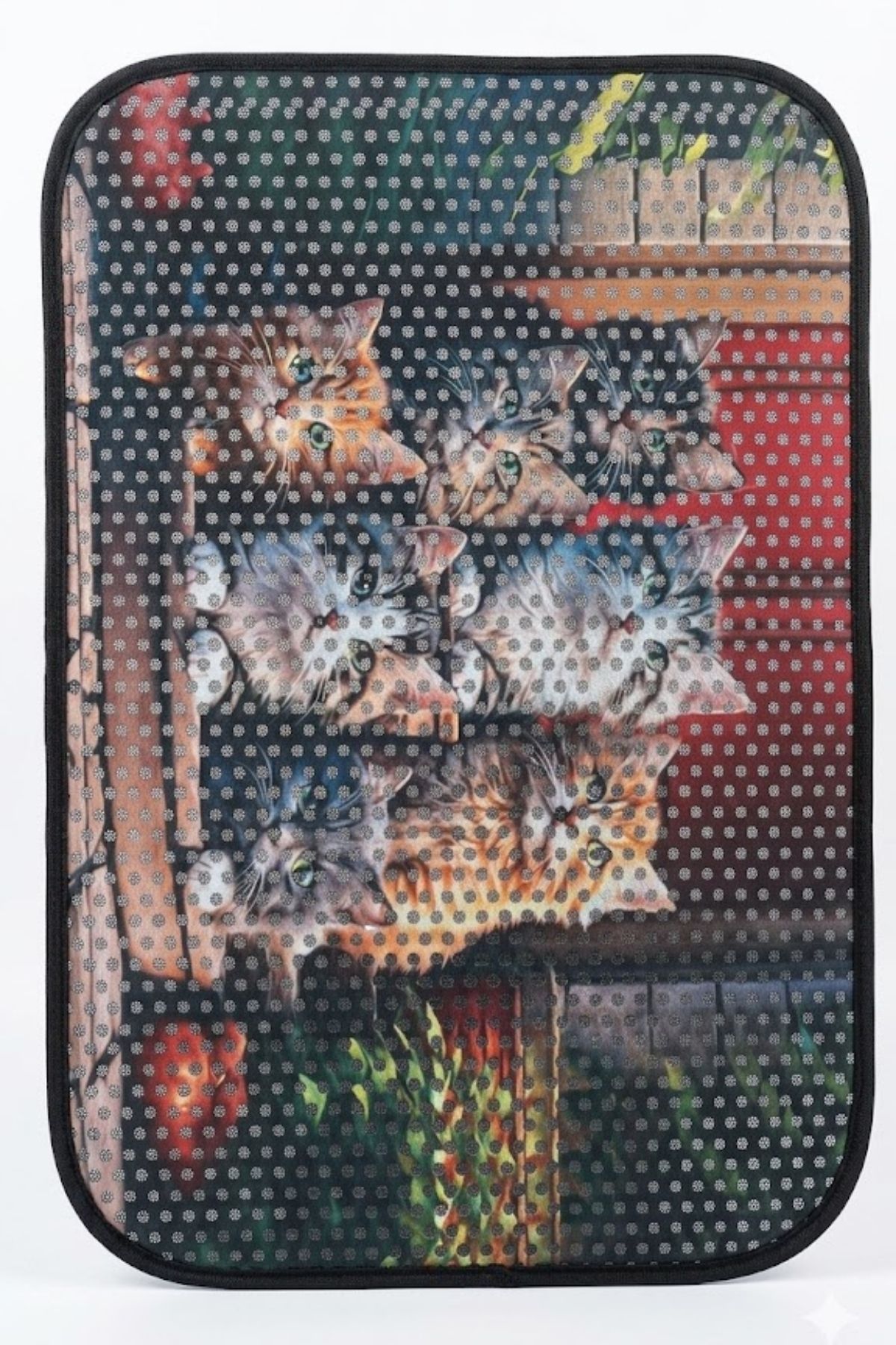 Kedi Tuvaleti Paspası Sevimli Kediler Tasarımlı