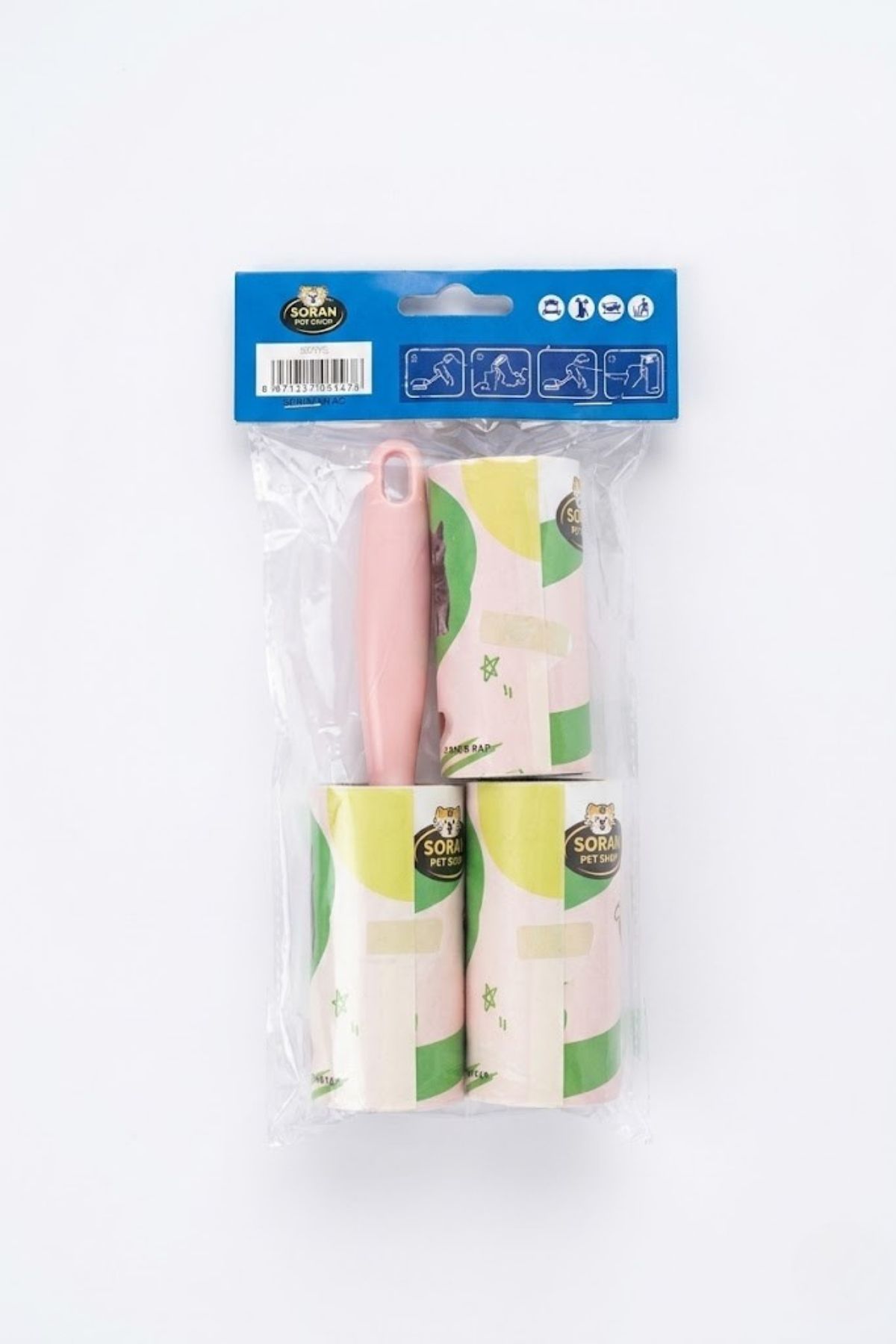 Yedekli Tüy Toplama Rulosu Pembe