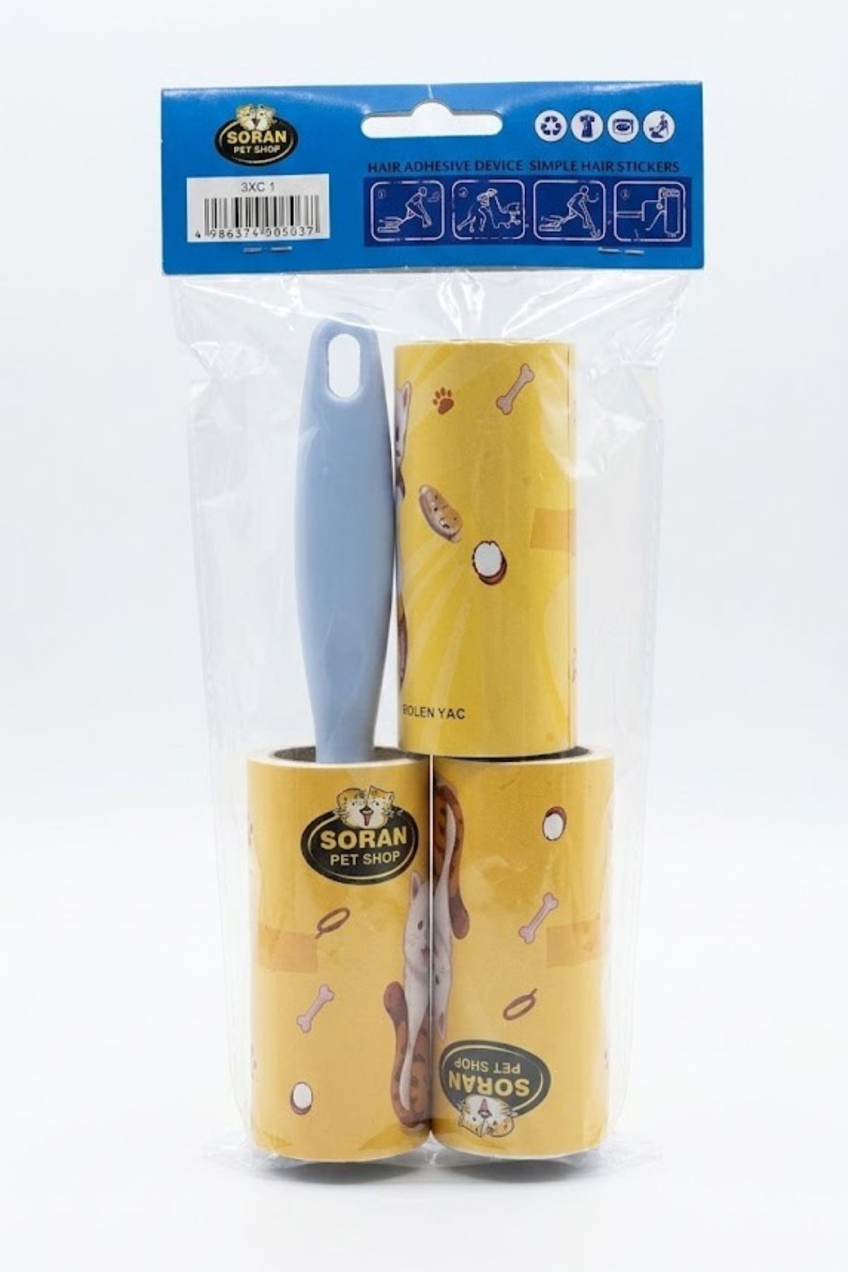 Yedekli Tüy Toplama Rulosu Mavi