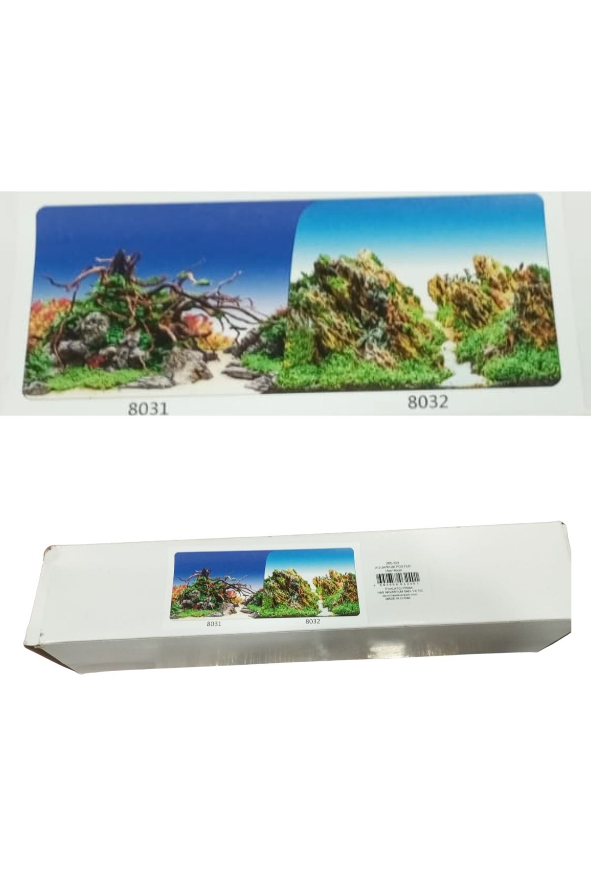 Çift Taraflı Akvaryum Arka Fonu (Akvaryum Posteri) 40 cm