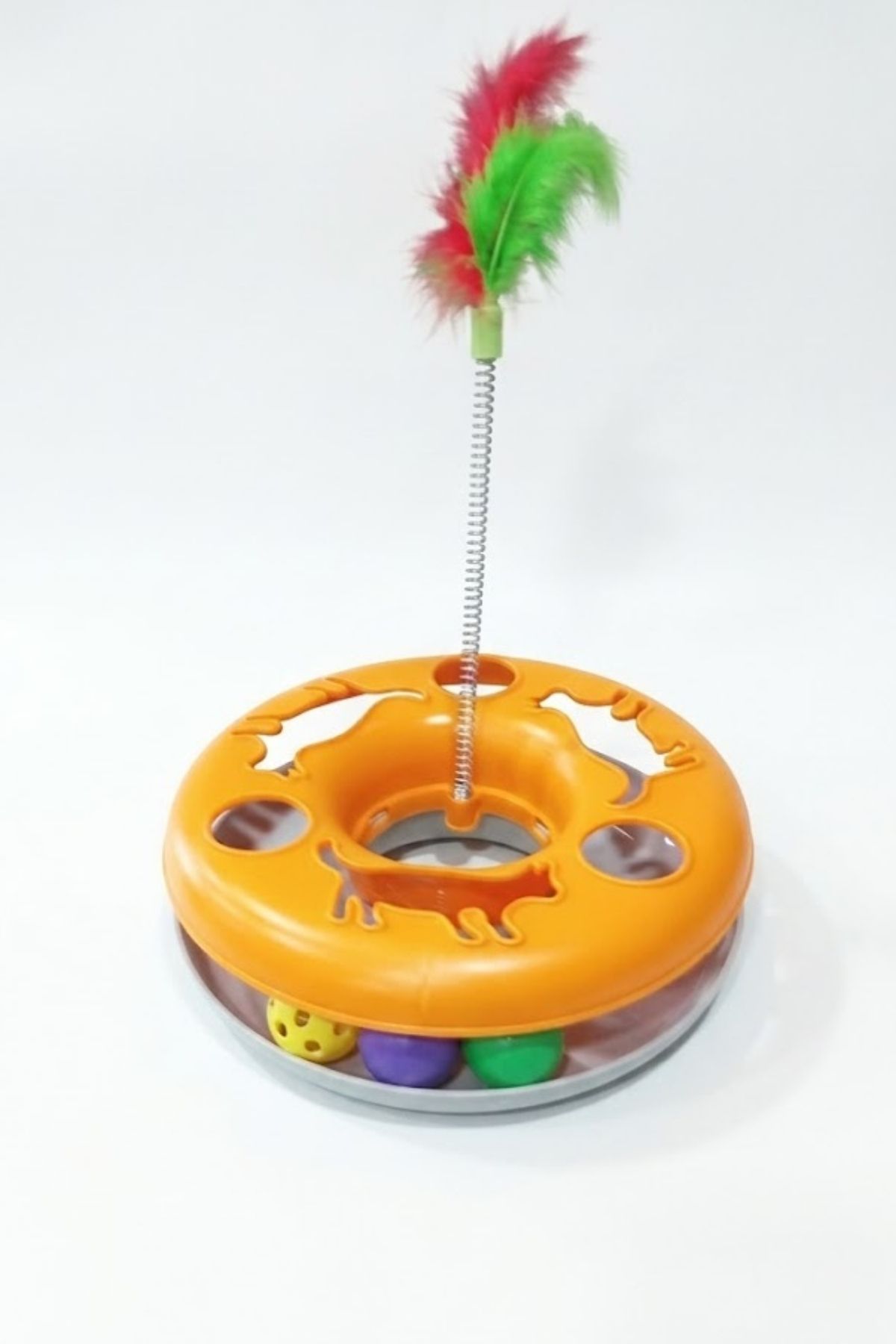 Yaylı ve Tüylü Yakalama Kedi Oyun Çemberi