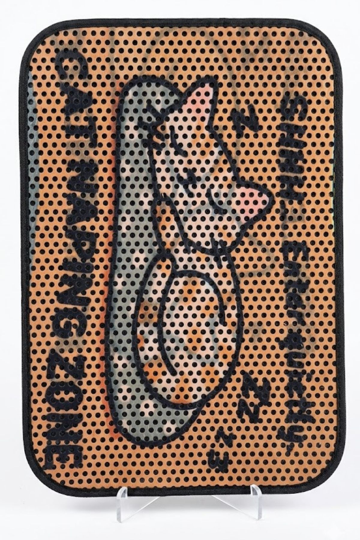 Kedi Tuvaleti Paspası Cat Napping Zone Baskılı