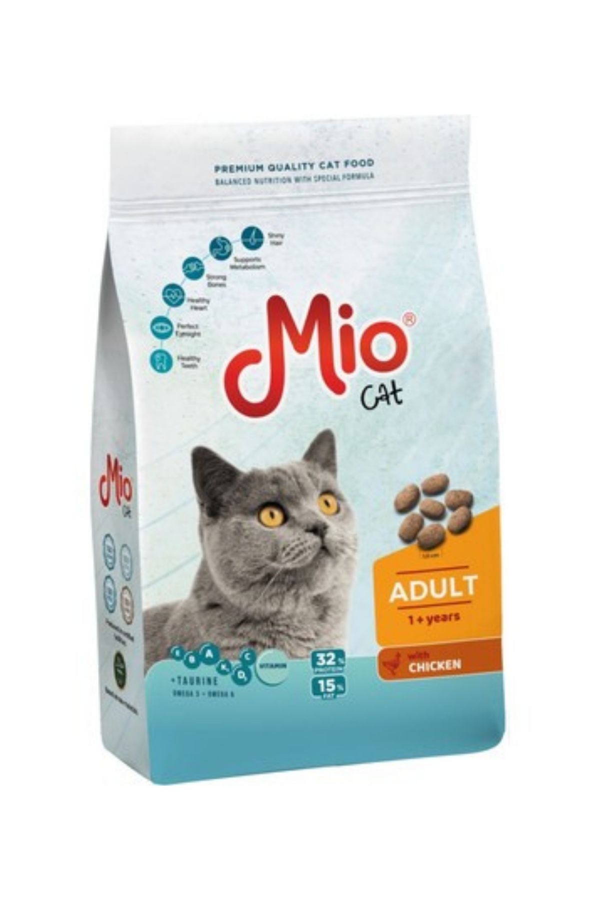 Deri ve Tüy Sağlığı Destekli Yetişkin Somonlu ve Tavuklu Kedi Maması 1kg