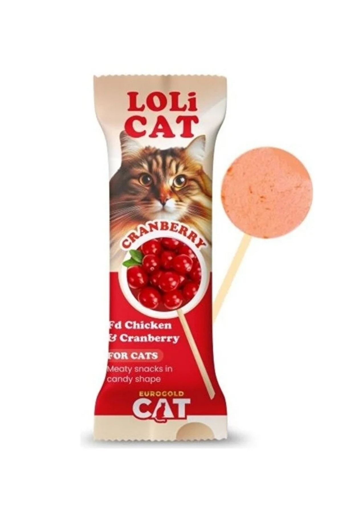 Tavuklu ve Yaban Mersinli Kedi Ödül Şekeri