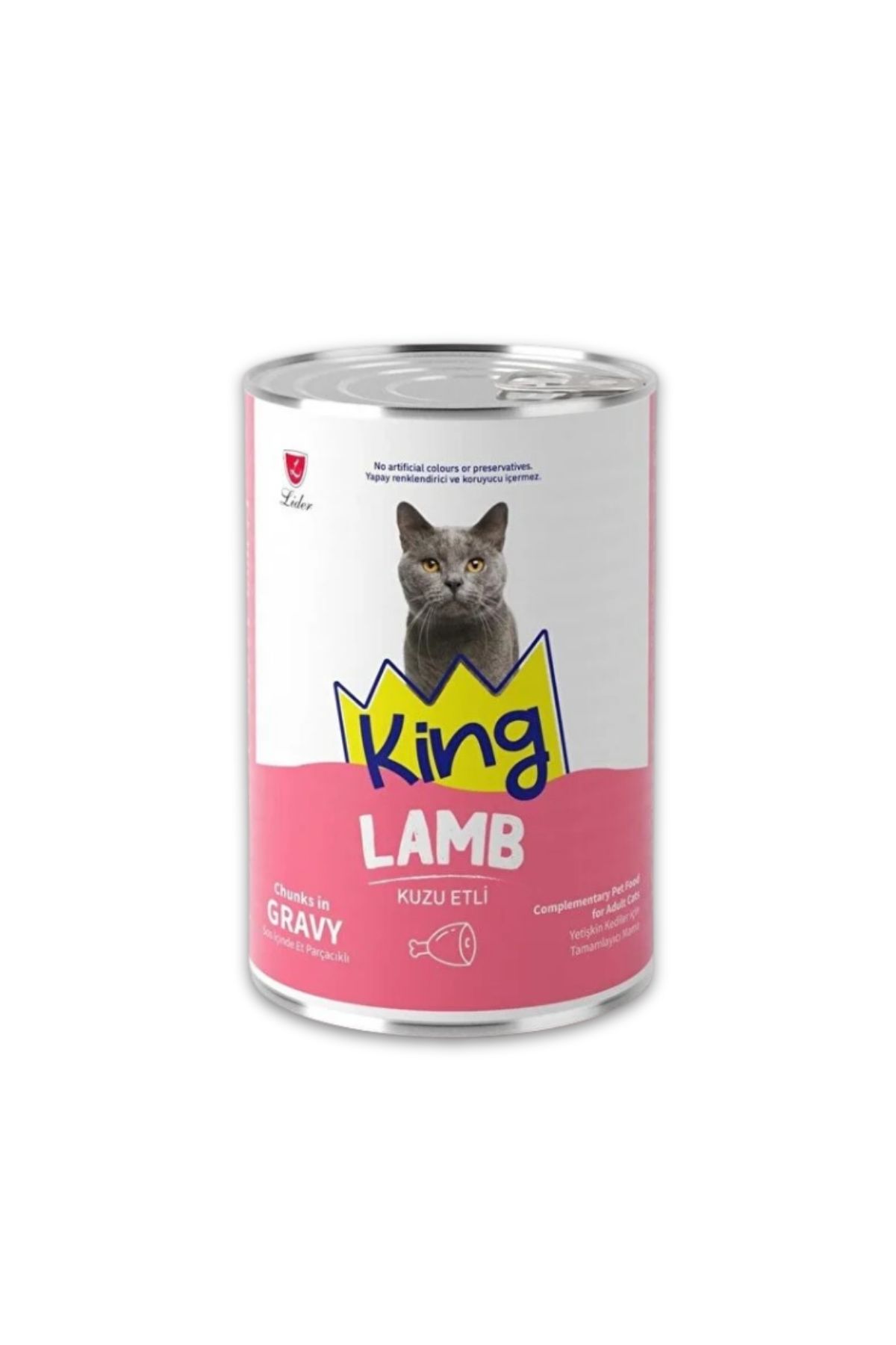 Sos İçerisinde Et Parçacıklı Kuzu Etli Yetişkin Kedi Konservesi 400gr