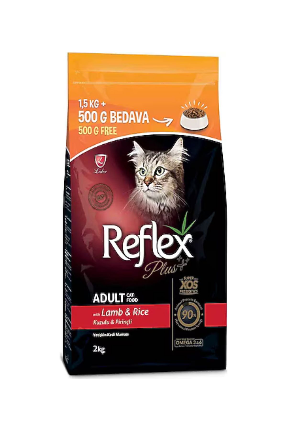 Kuzulu ve Pirinçli Yetişkin Kedi Maması 1,5kg