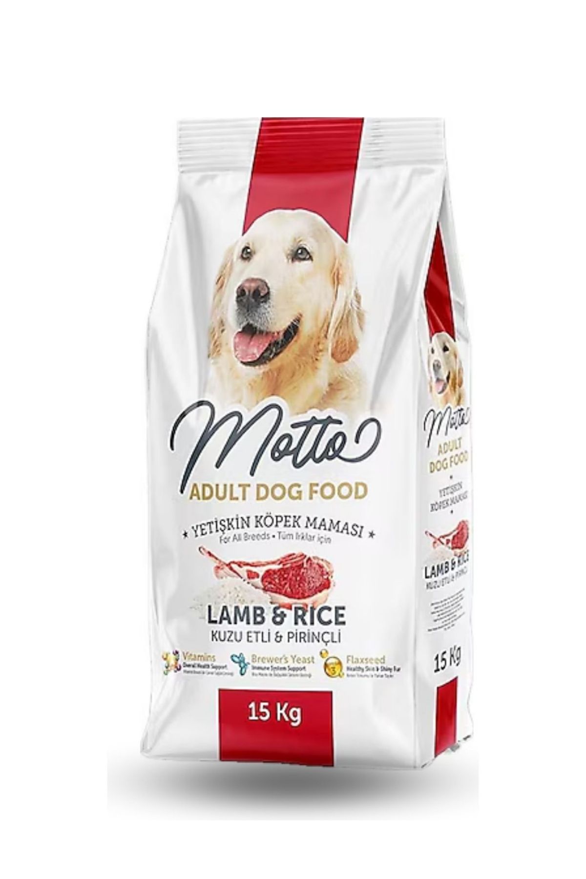 Kuzu Etli ve Pirinçli Yetişkin Köpek Maması 15 Kg