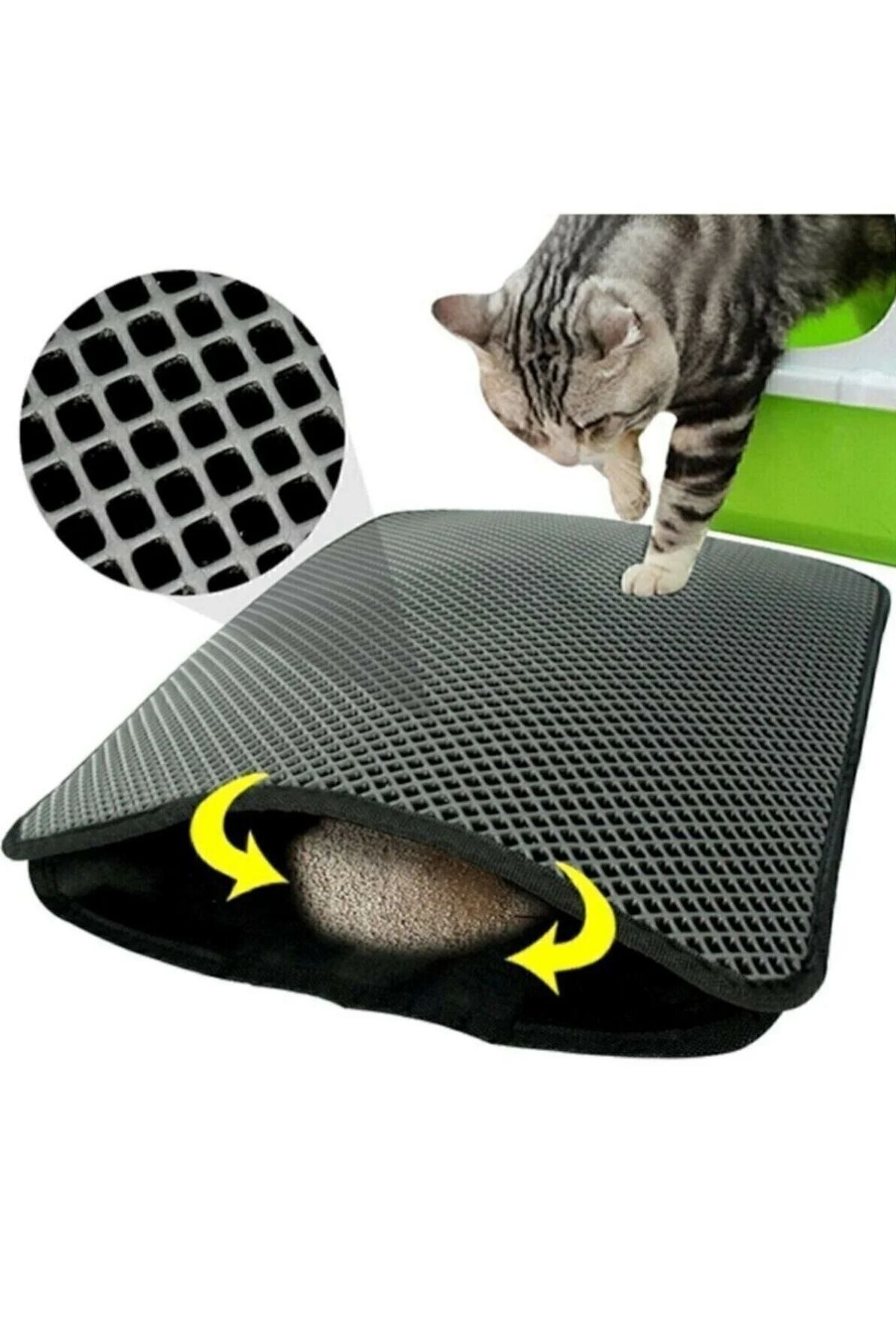 İki Katmanlı Elekli Kedi Kumu Paspası