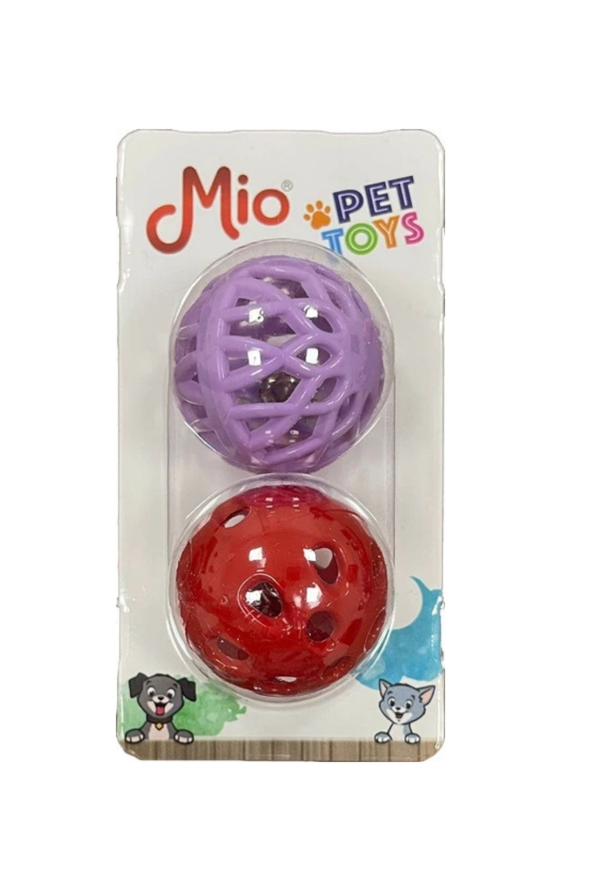 2li Zilli Kedi ve Köpek Oyun Topu