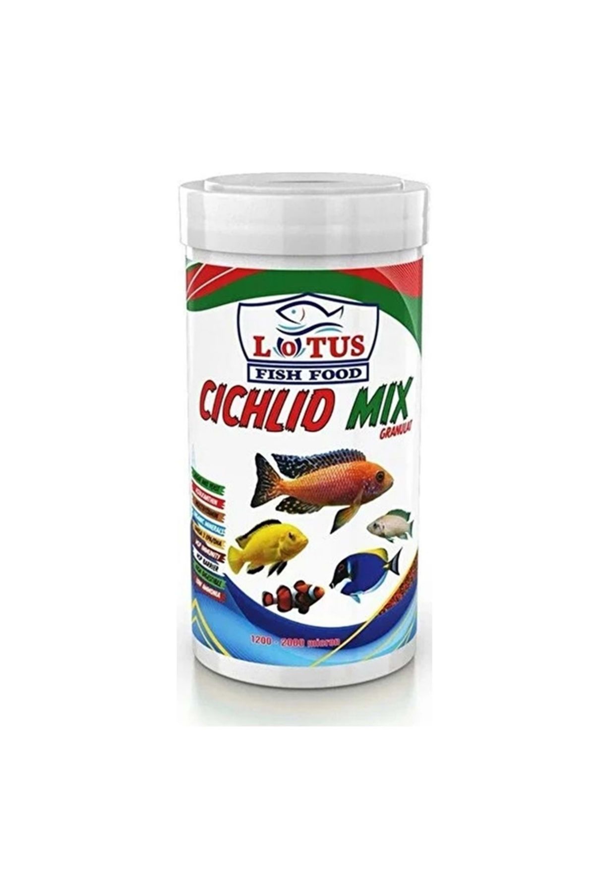 Karışık Ciklet Balığı Yemi 100 ml