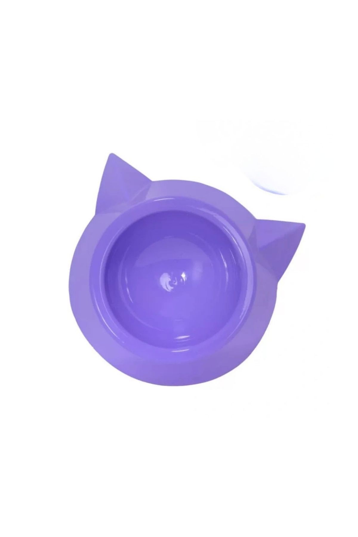 Plastik Tekli Kedi Mama ve Su Kabı - Mor