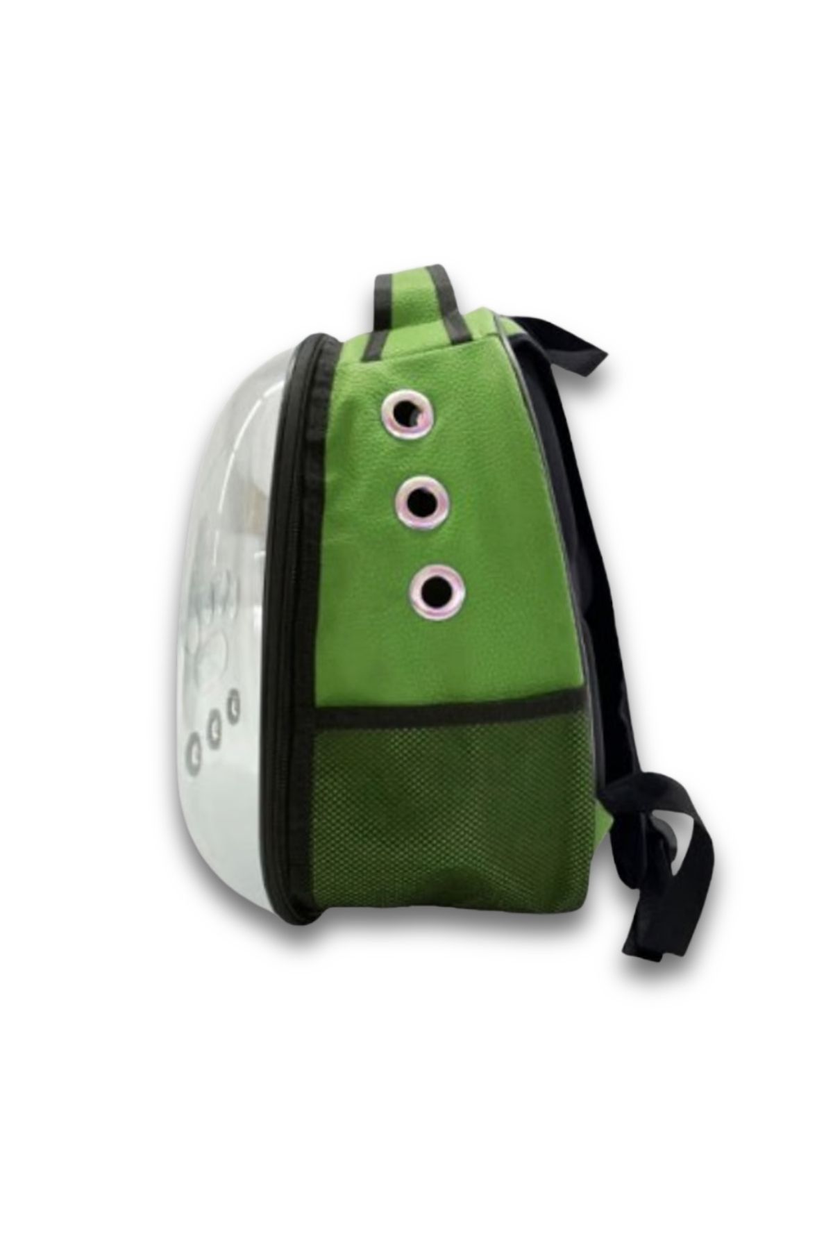 Şeffaf Astronot Kedi ve Küçük Irk Köpek Taşıma Sırt Çantası - Yeşil