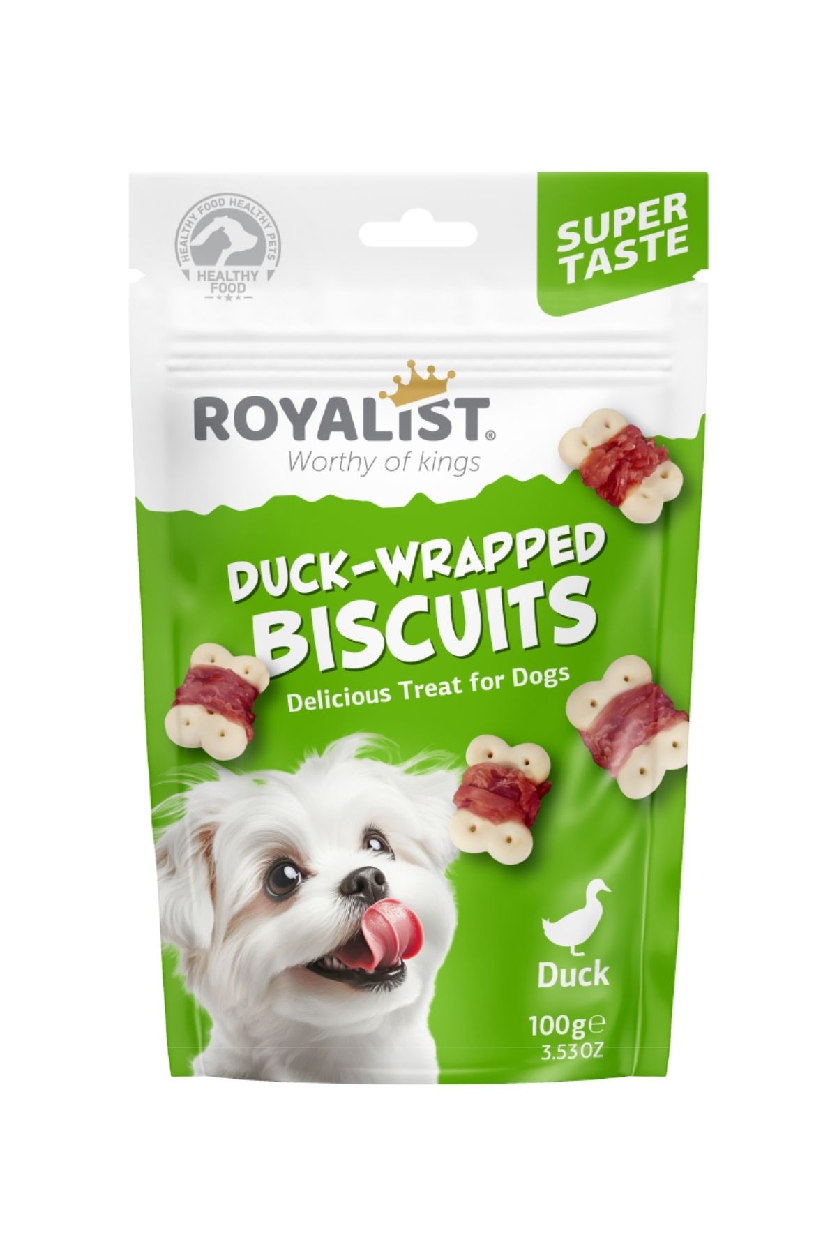 Ördek Eti Sarmallı Köpek Ödül Bisküvisi - 100 g.