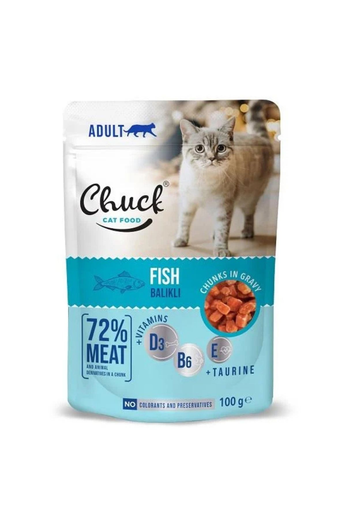 Fish Balıklı Yetişkin Kedi Konservesi - 100 g.