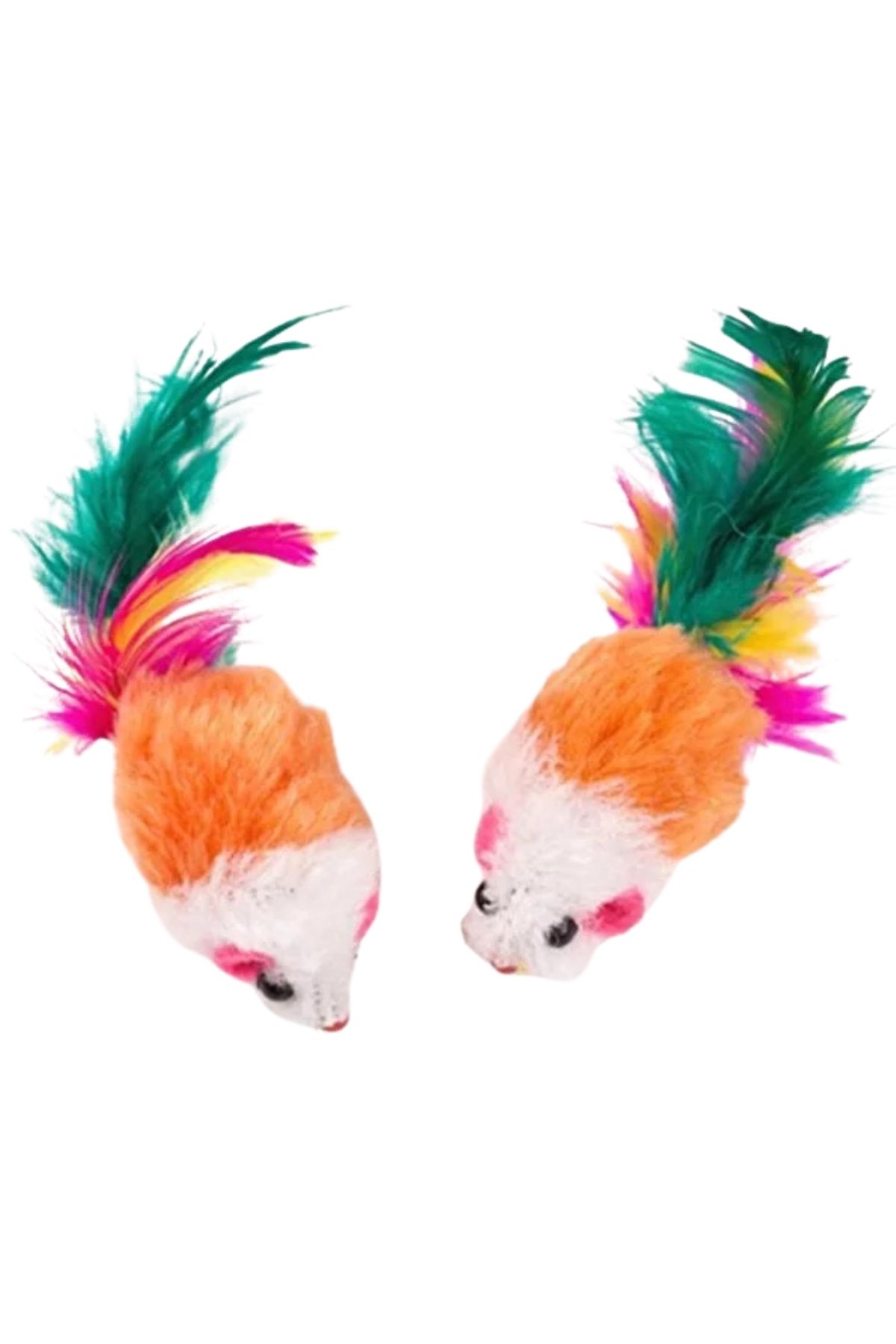Tüylü Mini Fare Kedi Oyuncağı 4.8 Cm