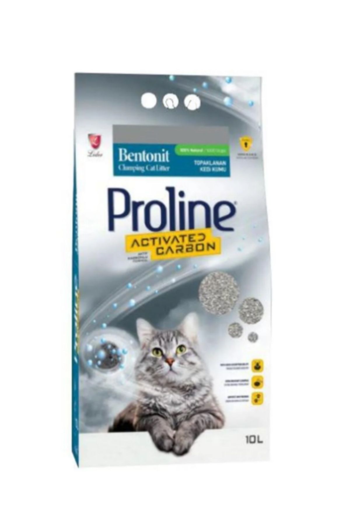 Bentonit Aktif Karbonlu Kedi Kumu 10 Lt
